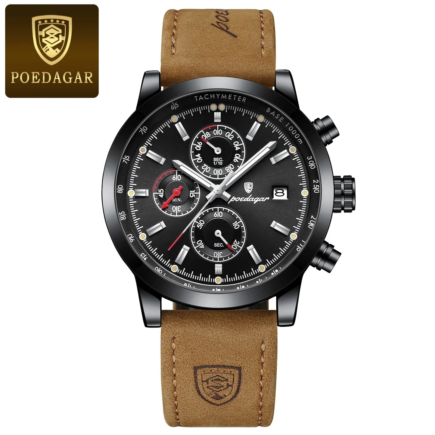 POEDAGAR Luxury Wristwatch for Man