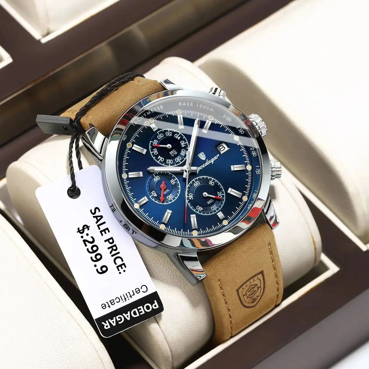 POEDAGAR Luxury Wristwatch for Man