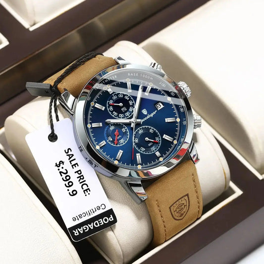 POEDAGAR Luxury Wristwatch for Man