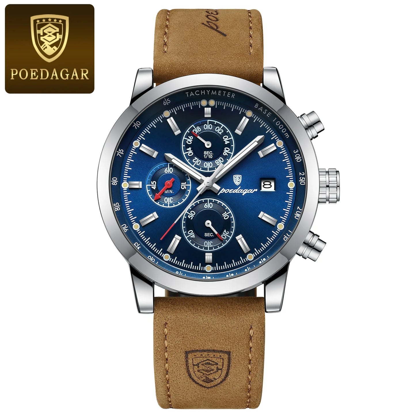 POEDAGAR Luxury Wristwatch for Man