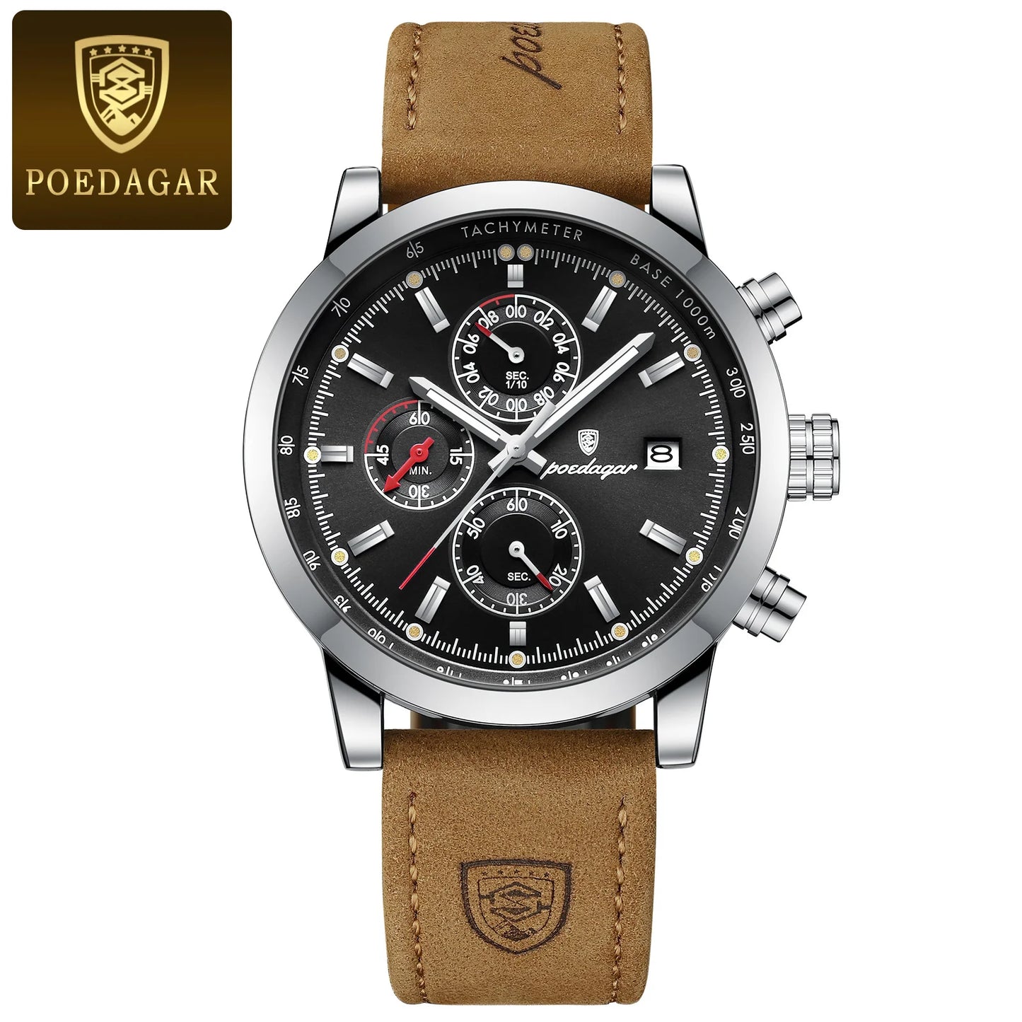 POEDAGAR Luxury Wristwatch for Man