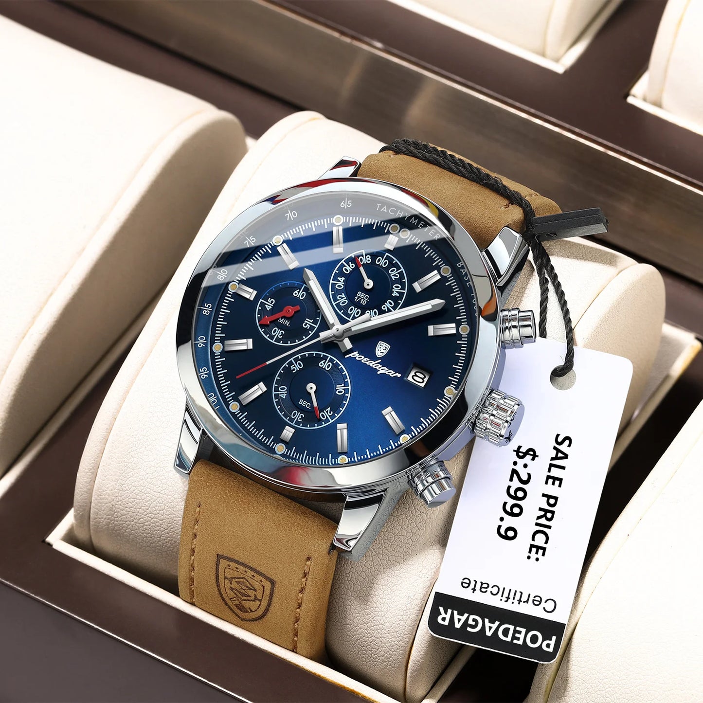 POEDAGAR Luxury Wristwatch for Man