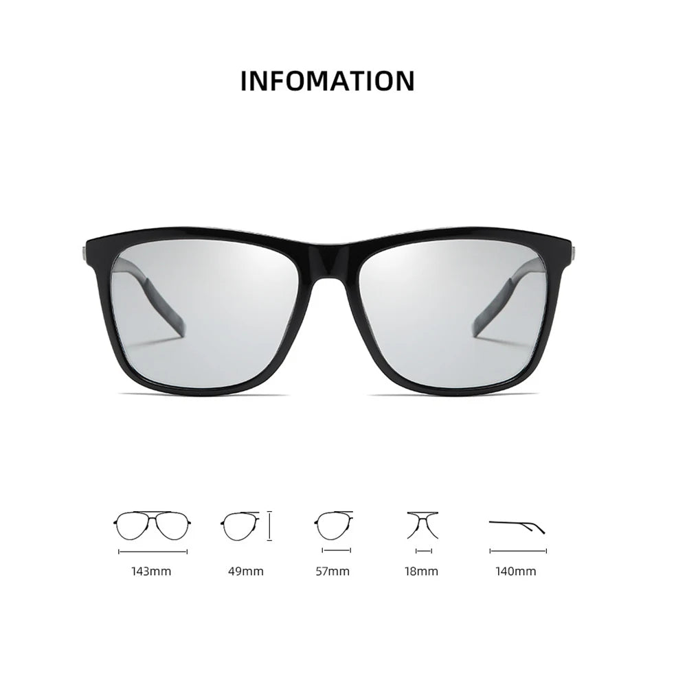 Color Change Photochromic Polarized Sunglasses